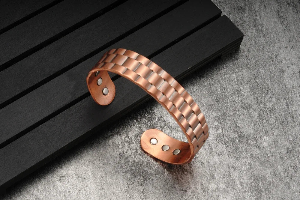 Bracelet cuivre magnétique homme :, Bracelet cuivre magnétique homme, PLATINUMVENDROO
